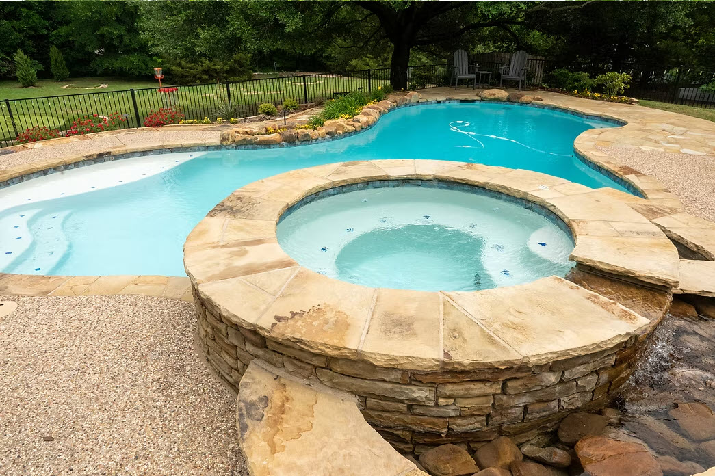 Custom grotto pool by El Dorado Pools
