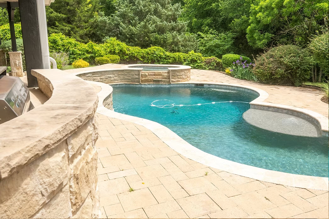 Tanning ledge pool in North Texas