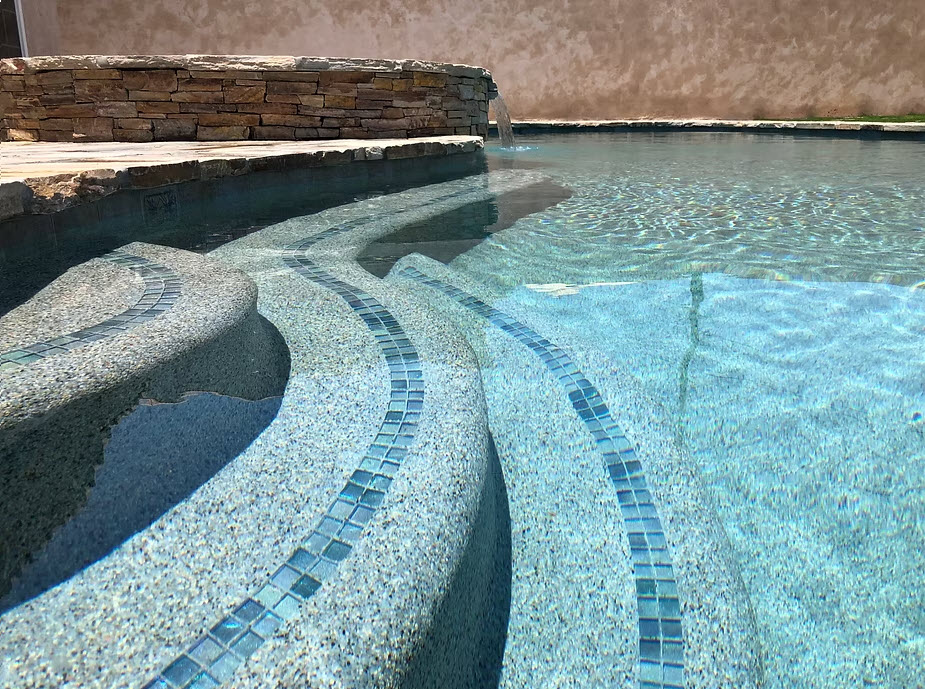 Pool remodel project in Allen TX